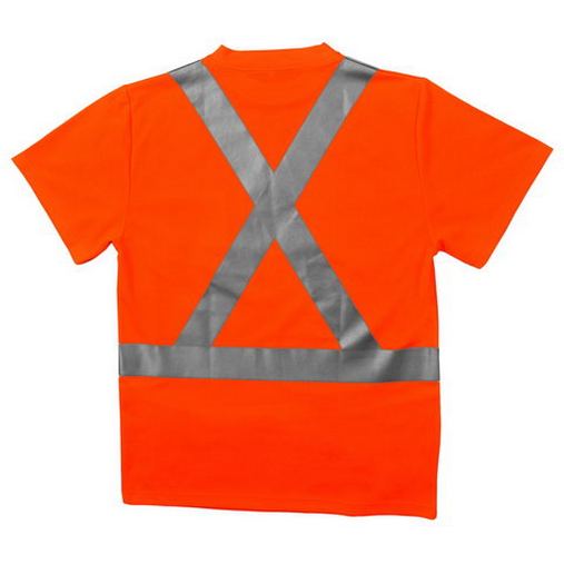 Custom Logo ERB Class 2 Mesh Safety Pocket T-Shirt With X Back - 9006SX